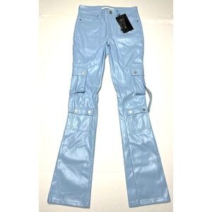 Men KLOUD9 Cargo Stacked Pants Flared Bell Bottom Mens Size 30/36 Baby Blue